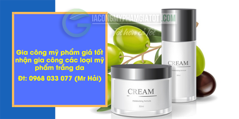 Các dòng kem trắng da cao cấp tại Gia Công Mỹ Phẩm Giá Tốt