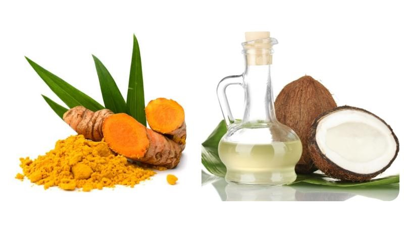 Tinh bột nghệ và dầu dừa đều là những thành phần có các tác động rất tốt và hiệu quả đối với làn da