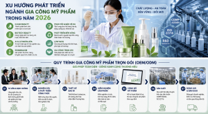 Xu hướng phát triển của ngành gia công mỹ phẩm trong năm 2026
